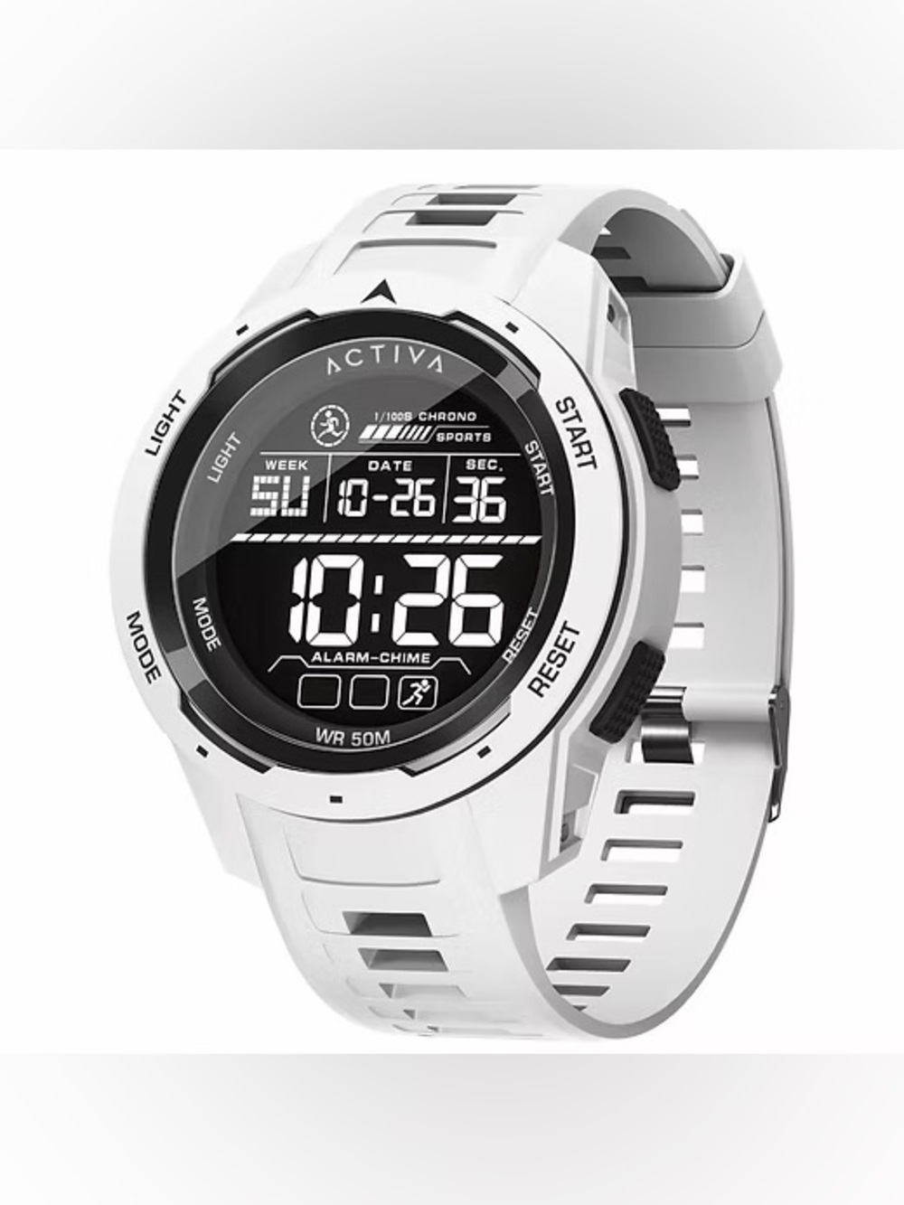 NWT Activa by Invicta Ranger X Terrain Digital Men Watch 45mm White ACW8105-002